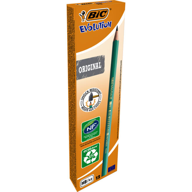 Potlood Bic Evolution ecolutions 650 zeshoekig HB