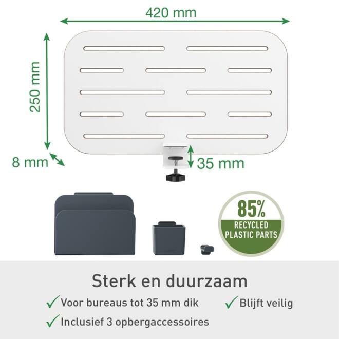 Bureau ophangbord Leitz Ergo klein
