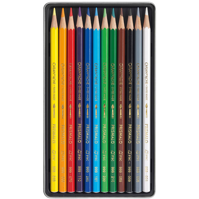Kleurpotloden Caran d'Ache Prismalo 12stuks assorti