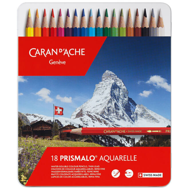 Kleurpotloden Caran d'Ache Prismalo 18 stuks assorti