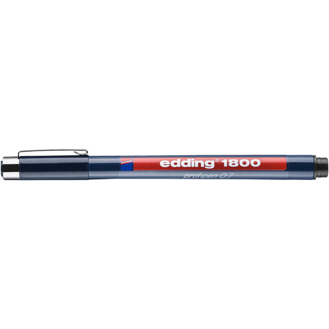 Fineliner edding 1800 0.7mm zwart