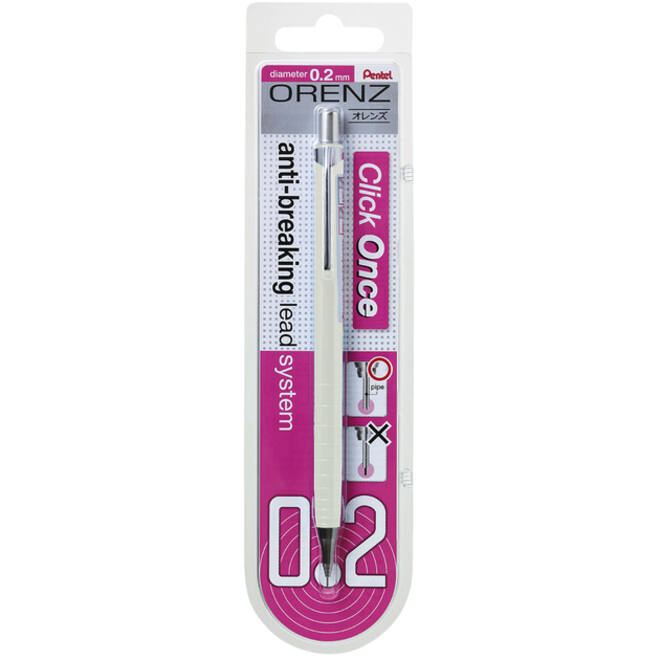 Vulpotlood Pentel Orenz B 0.2mm wit