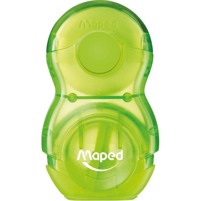 Puntenslijper Maped Loopy 1gaats met gum display á 24 stuks assorti