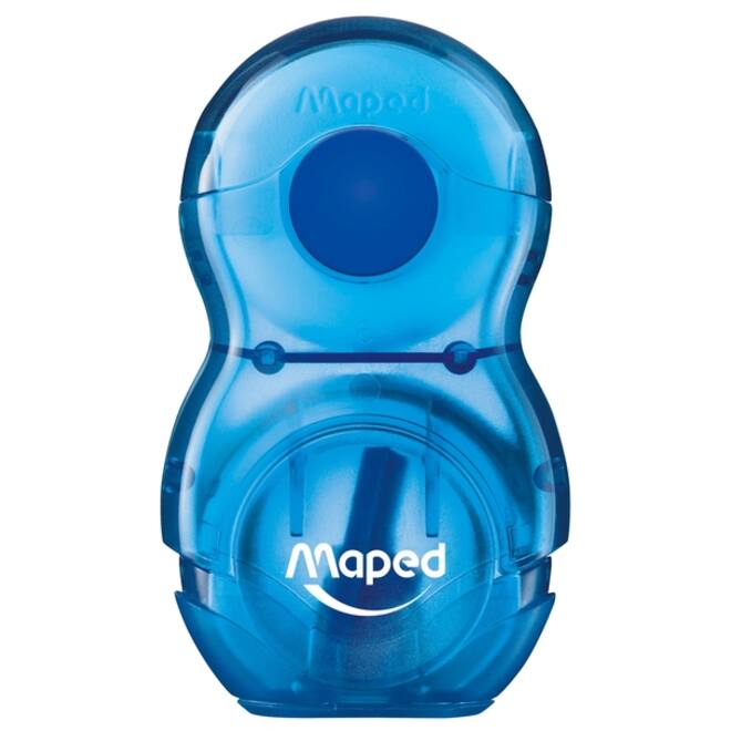 Puntenslijper Maped Loopy 1gaats met gum display á 24 stuks assorti