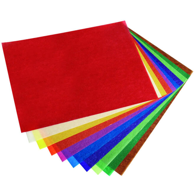 Transparant papier Folia 18.5x29.7cm 42gr 10 vel 10 kleuren