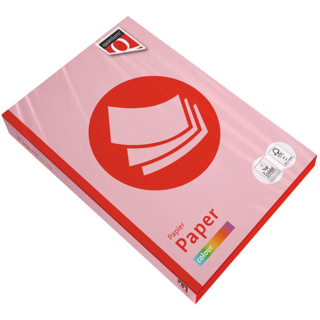 Kopieerpapier Quantore Colour A4 120gr roze 250 vel