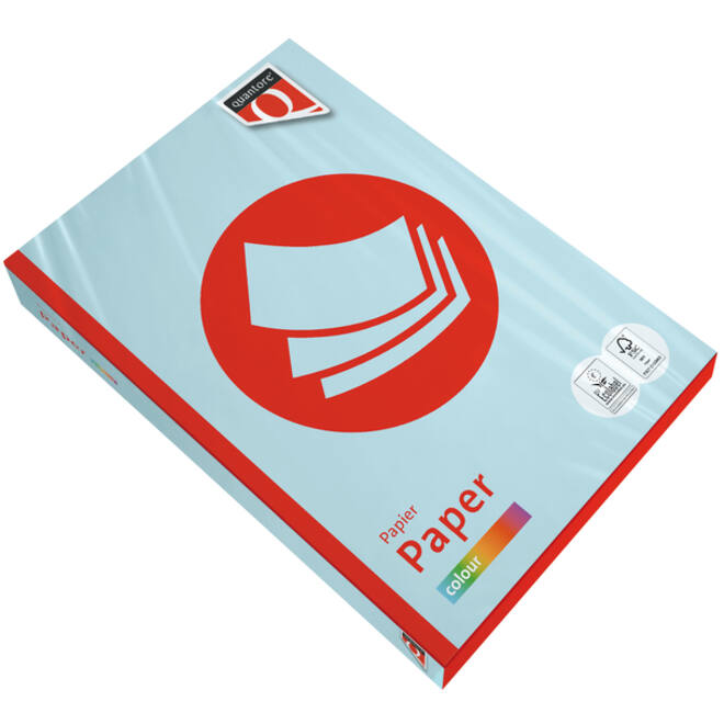 Kopieerpapier Quantore Colour A4 120gr lichtblauw 250 vel
