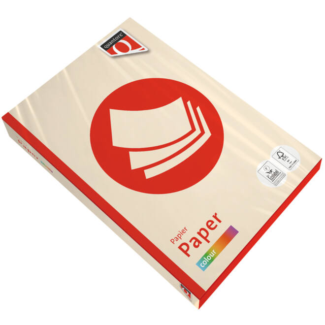 Kopieerpapier Quantore Colour A4 120gr creme 250 vel