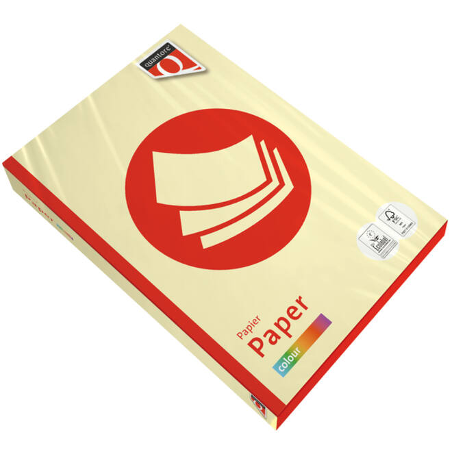 Kopieerpapier Quantore Colour A4 120gr kanariegeel 250 vel