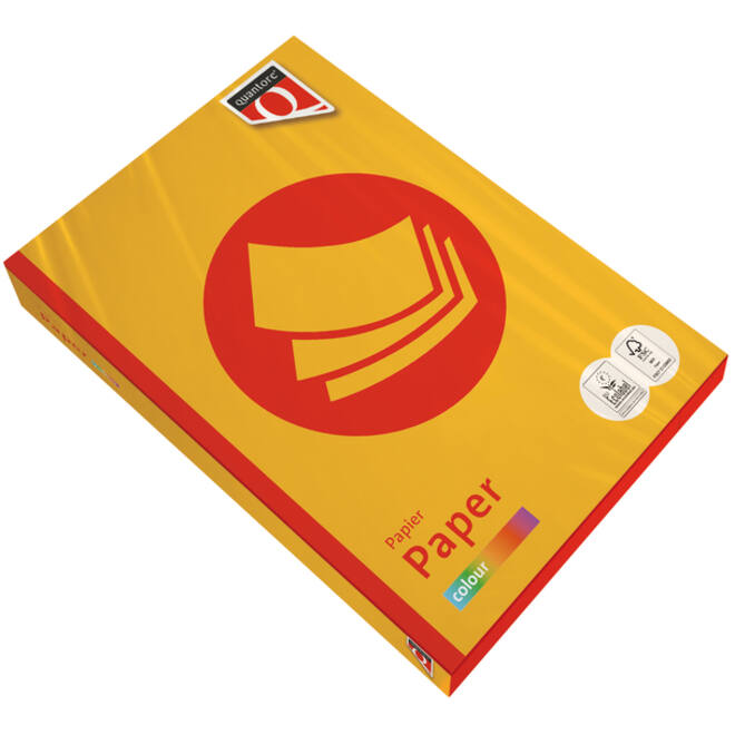 Kopieerpapier Quantore Colour A4 120gr diepgeel 250 vel