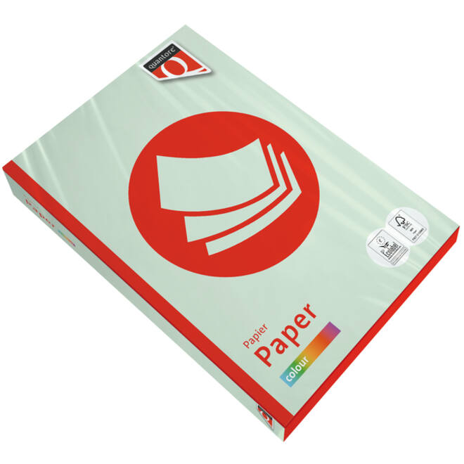 Kopieerpapier Quantore Colour A4 120gr lichtgroen 250 vel