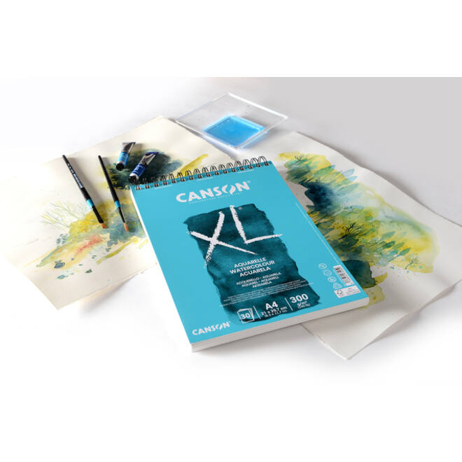 Aquarelblok Canson XL A4 30v 300gr spiraal
