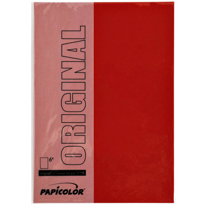 Kopieerpapier Papicolor A4 100gr 12vel rood