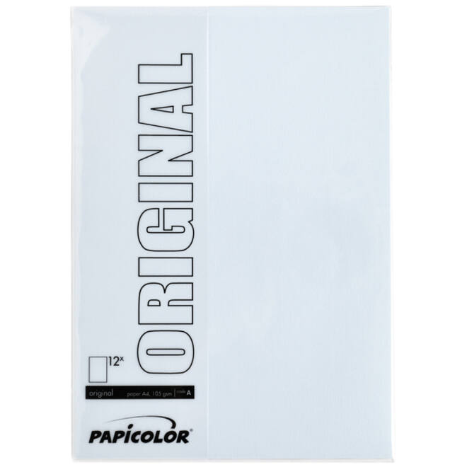 Kopieerpapier Papicolor A4 100gr 12 vel babyblauw