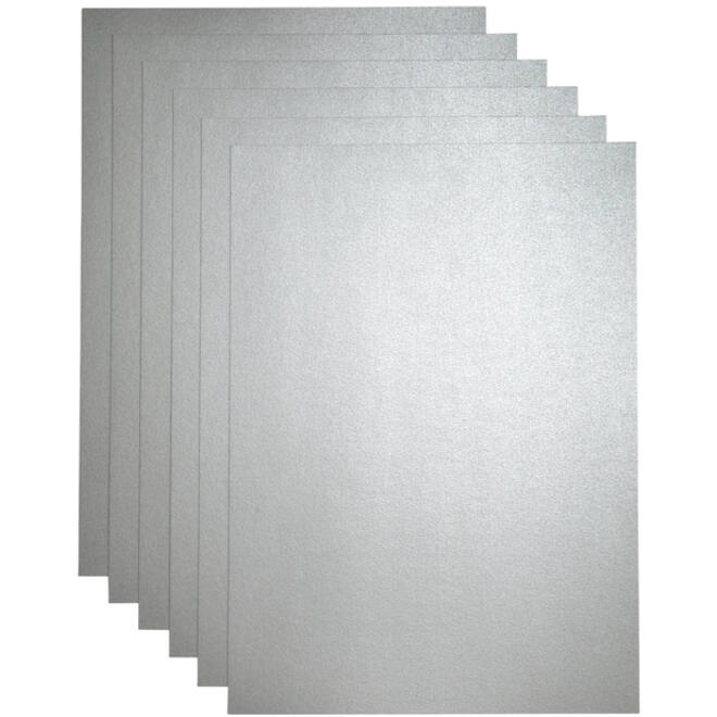 Kopieerpapier Papicolor A4 300gr 3vel metallic zilver
