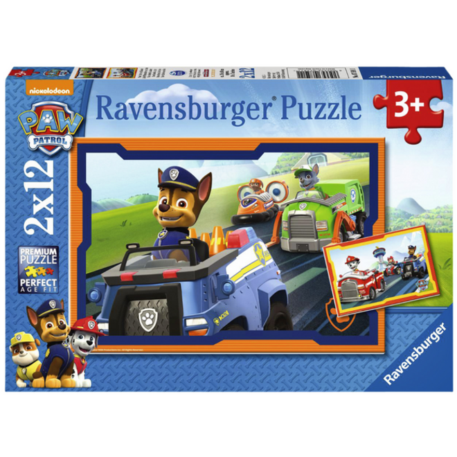 Puzzel Ravensburger Paw Patrol in actie 2 x12 stukjes