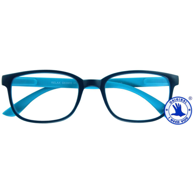 Leesbril I Need You +1.00 dpt Relax blauw-lichtblauw