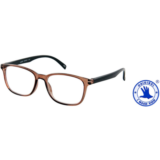 Leesbril I Need You +1.00 dpt Lucky bruin-zwart