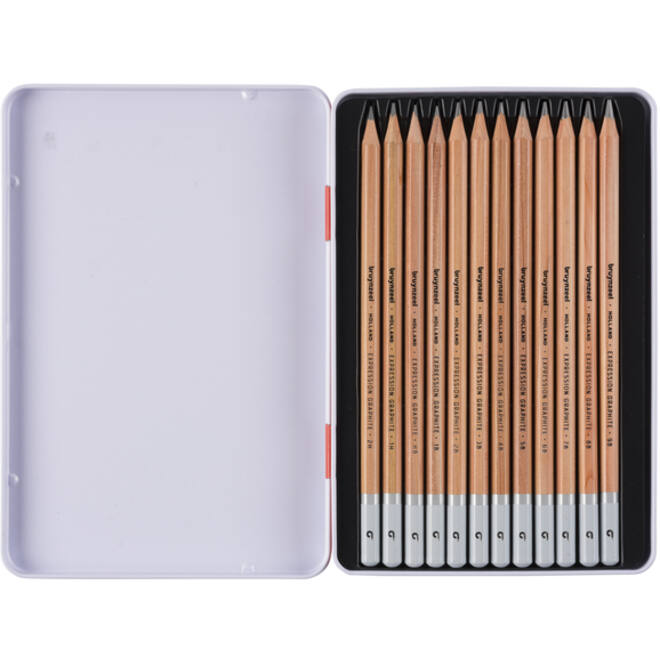Grafietpotloden Bruynzeel Expression blik 12 stuks