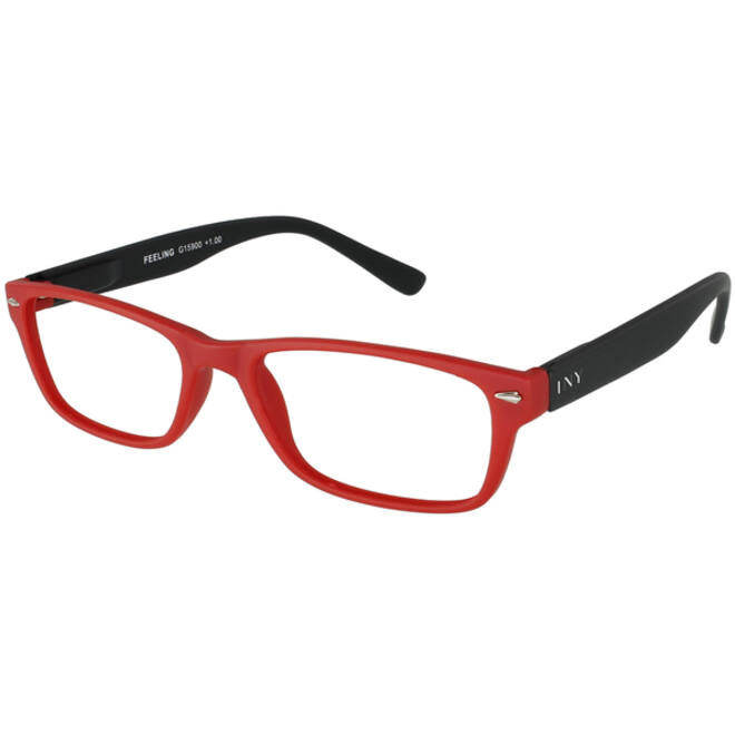 Leesbril I Need You +1.00 dpt Feeling rood-zwart