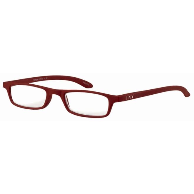 Leesbril I Need You +3.00 dpt Zipper rood