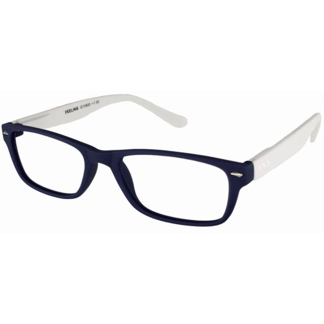 Leesbril I Need You +3.00 dpt Feeling blauw-wit