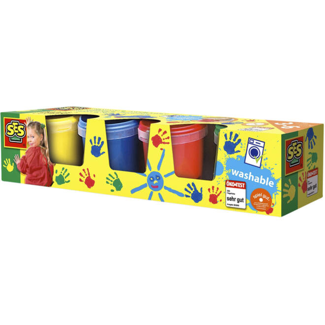 Vingerverf Creative 4 basiskleuren à 145ml