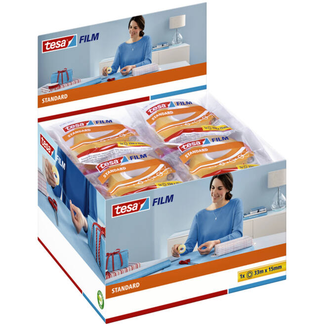 Plakband tesafilm® Standaard 33mx15mm transparant