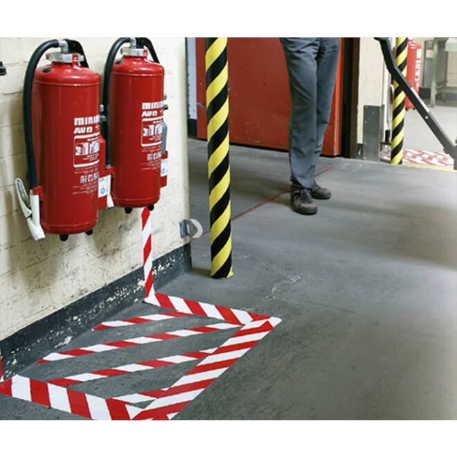 Waarschuwings- en markeringstape tesa® Signal Universal 66mx50mm rood/wit