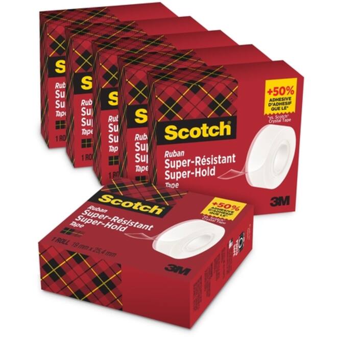 Plakband Scotch 700 Super Hold 19mmx25.4m transparant