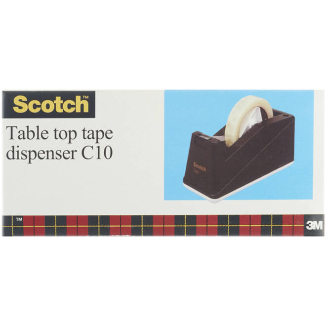 Plakbandhouder Scotch C10 verzwaard zwart