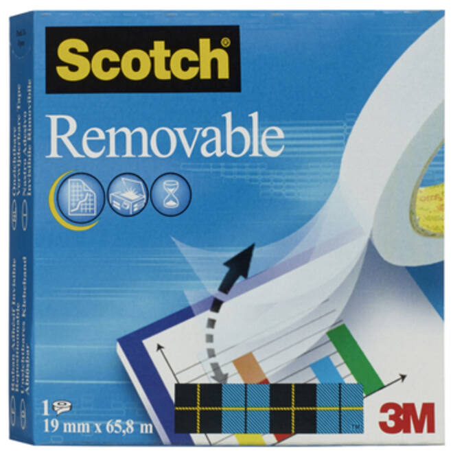 Plakband Scotch 811 19mmx66m onzichtbaar verwijderbaar mat