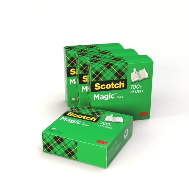 Plakband Scotch Magic 810 19mmx33m onzichtbaar transparant 4 rollen