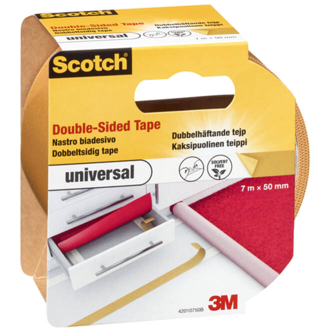 Plakband Scotch universeel dubbelzijdige 50mmx7m