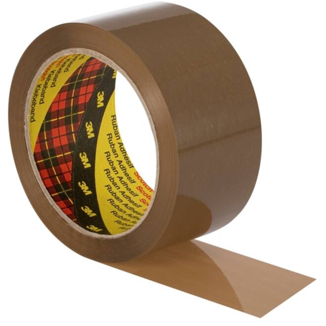 Verpakkingstape Scotch 371 50mmx66m bruin PP