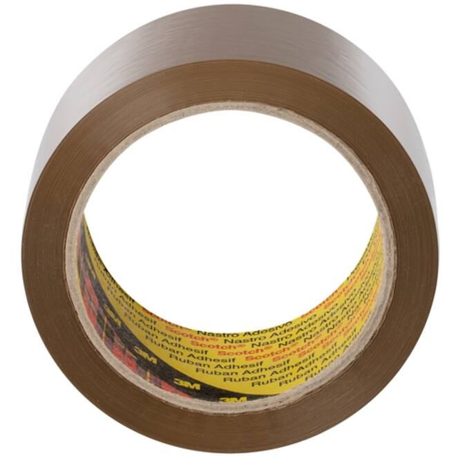 Verpakkingstape Scotch 371 50mmx66m bruin PP 6 rollen
