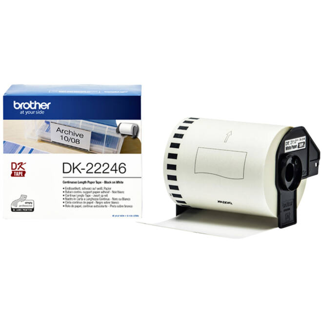 Etiket Brother DK-22246 103mm 30-meter wit papier