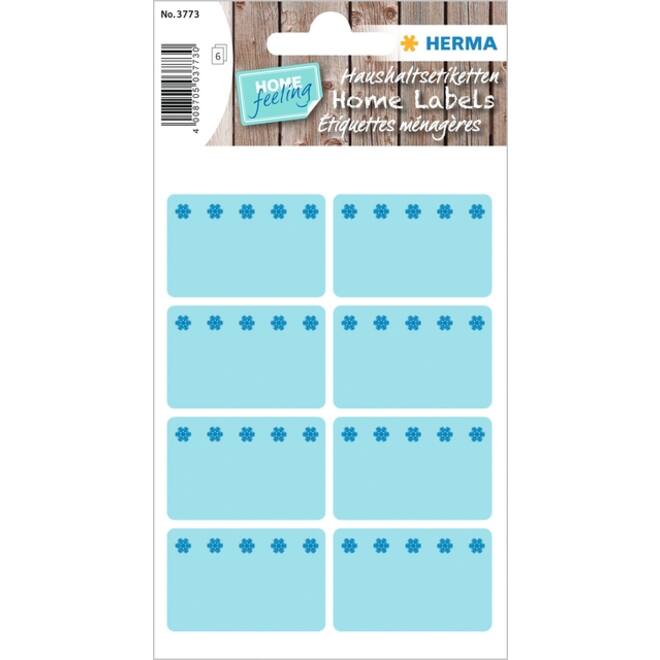 Etiket HERMA 3773 26x40mm diepvries blauw 48stuks