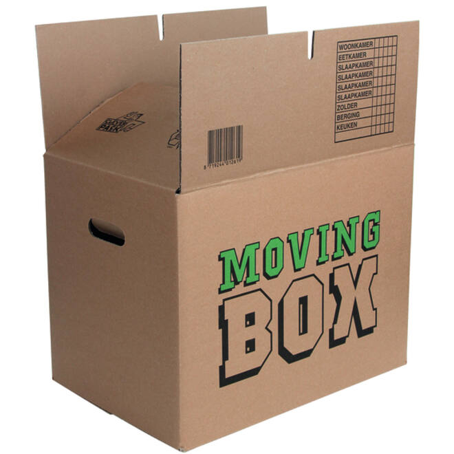 Verhuisdoos CleverPack bedrukt 480x320x360mm pak à 5 stuks