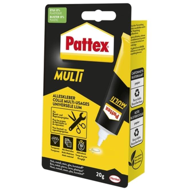 Alleslijm Pattex Multi tube 20gram op blister
