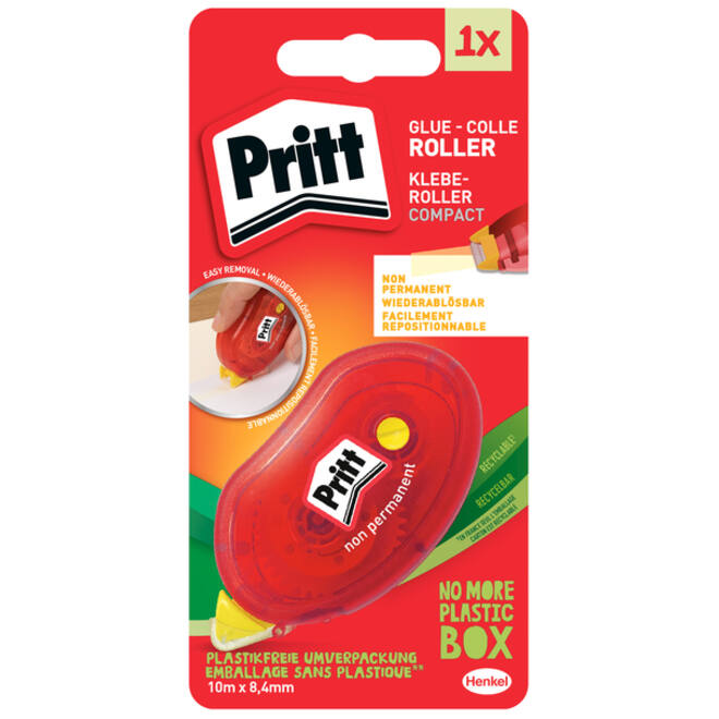 Lijmroller Pritt Compact non permanent op blister