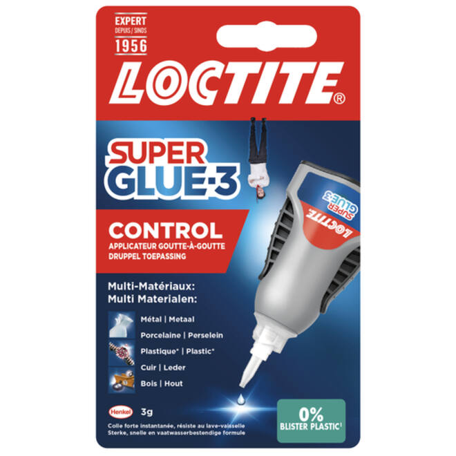 Secondelijm Loctite Control tube 3gram op blister
