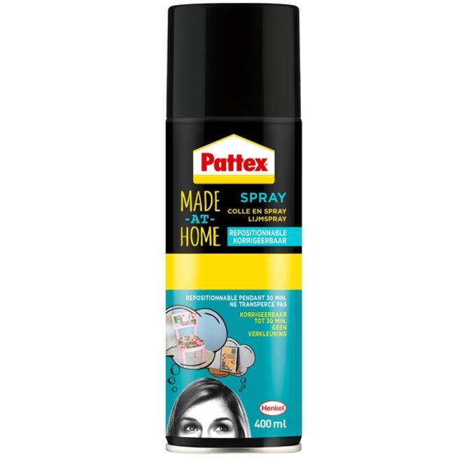 Lijm Pattex hobby spuitbus non-permanent 400ml