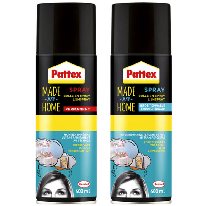 Lijm Pattex hobby spuitbus permanent 400ml