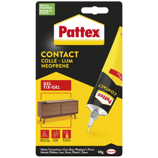 Alleslijm Pattex Tixgel Tube 50gram op blister