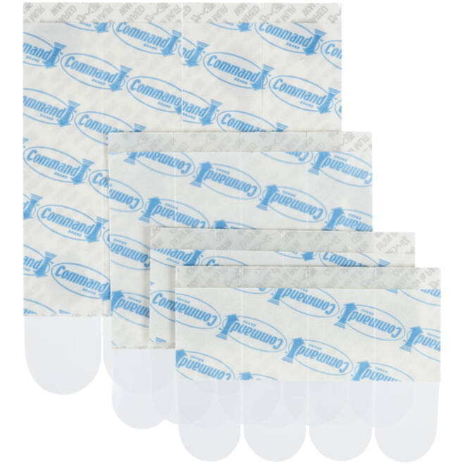 Bevestigingsstrip Command 16 stuks transparant