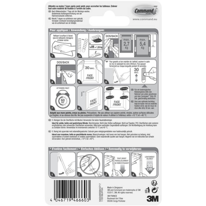 Bevestigingsstrip Command middelgroot klik vast 5,4kg zwart