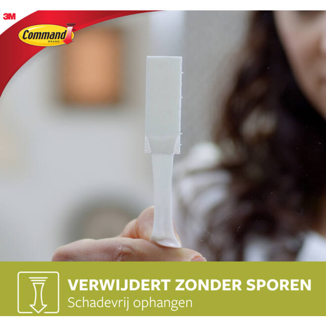 Bevestigingsstrip Command klik vast klein 1,8kg wit