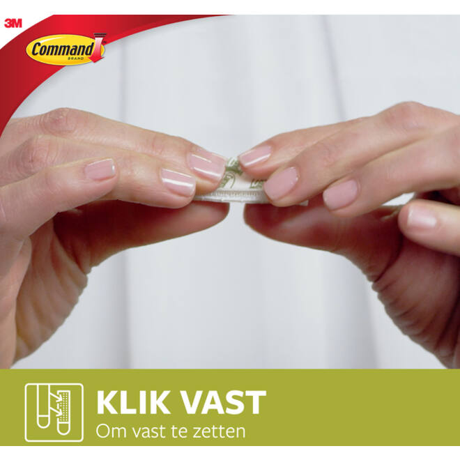 Bevestigingsstrip Command groot klik vast 7,2kg wit