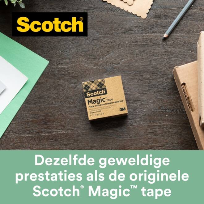 Plakband Scotch Magic 900 19mmx33m onzichtbaar mat